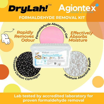 DryLah! Agiontex Rapid Formaldehyde and Moisture Absorbing Kit | ANTI FORMALDEHYDE AND MOULD