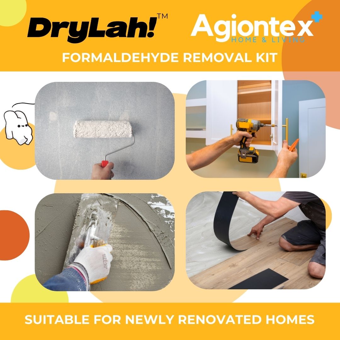 DryLah! Agiontex Rapid Formaldehyde and Moisture Absorbing Kit | ANTI FORMALDEHYDE AND MOULD