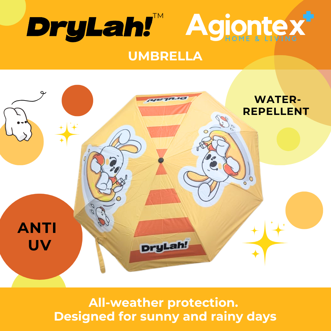 DryLah! umbrella. Anti UV, water repellent, eco friendly bag